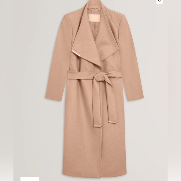 Ted Baker London Jackets & Blazers - Ted Baker Rose Coat Midi Length Belted Wool Wrap Coat